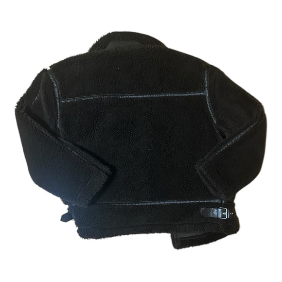 Urban Outfitters BDG Chocolate Dark Brown Sherpa Suede Coat Size Medium NWOT - Picture 7 of 8